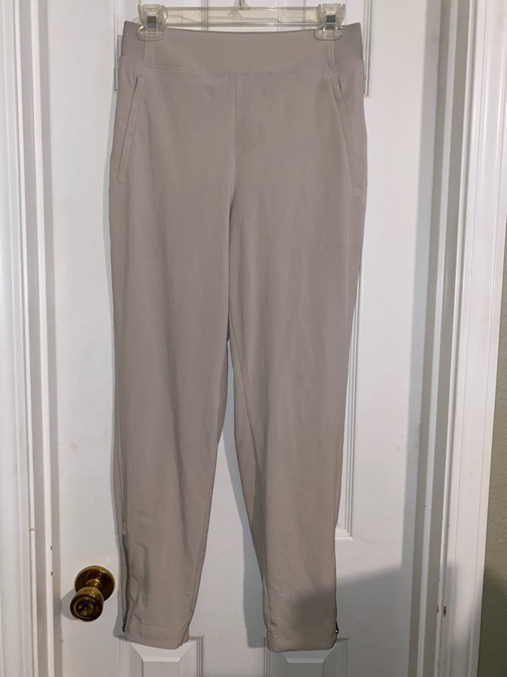 Athleta Beige Brooklyn Mid-Rise Ankle Pants